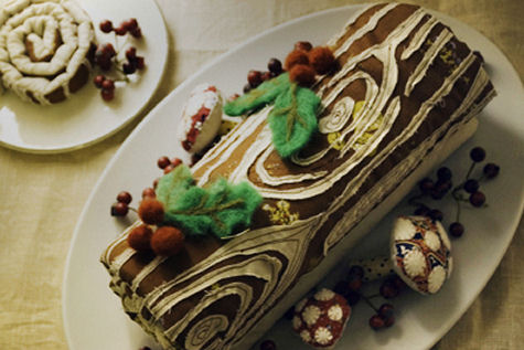 Traditional Cake Eaten At Christmas In France Traditional Cake Eaten At Christmas In France