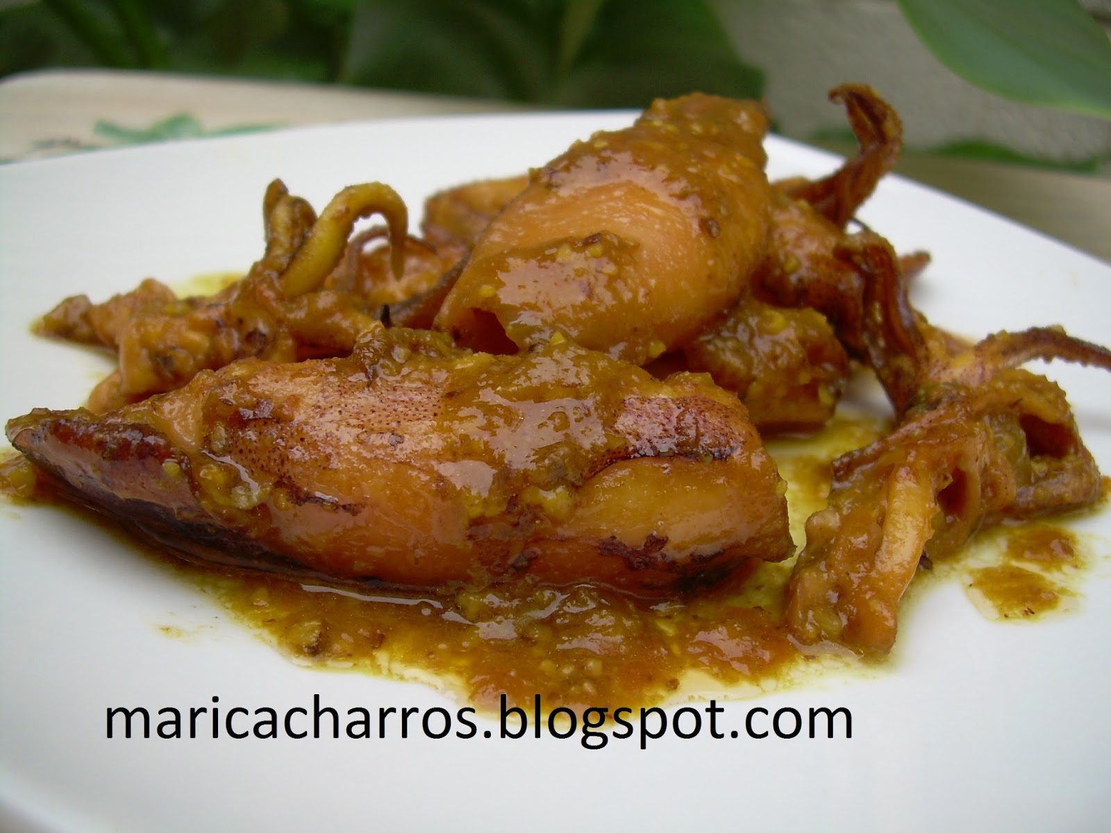 Chipirones en salsa de almendras | Maricacharros