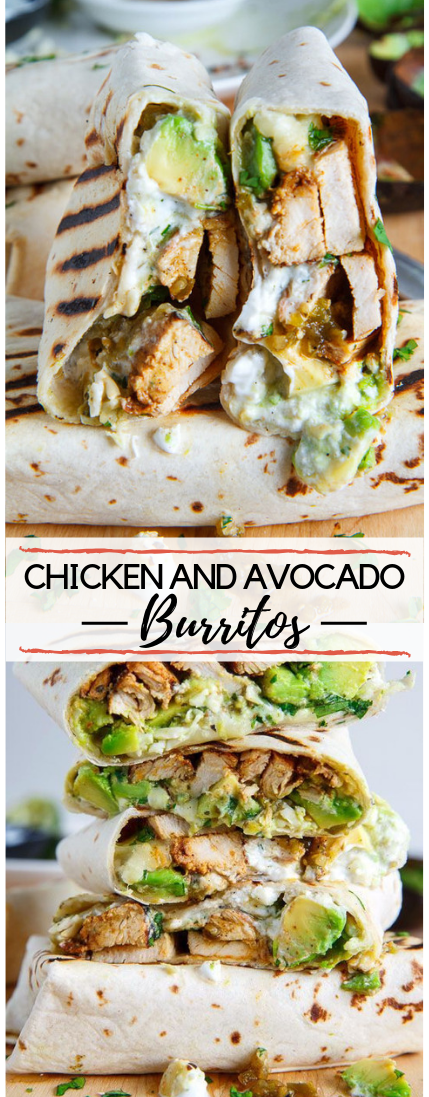 Chicken and Avocado Burritos #healthyfood #burrito