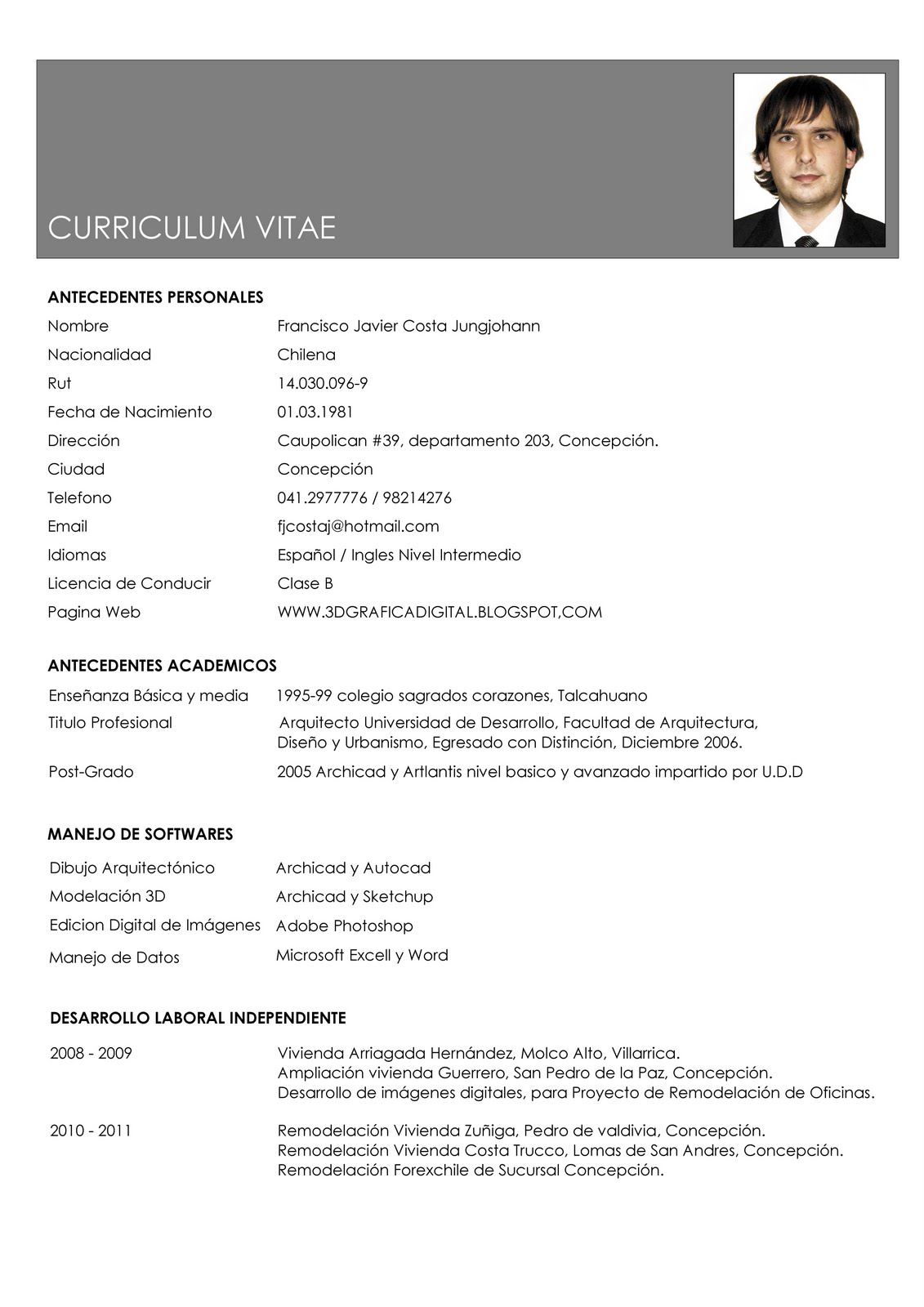 Curriculum vitae português picture