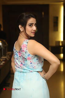 Manjusha Stills in Long Dress at Remo Telugu Movie First Look Launch