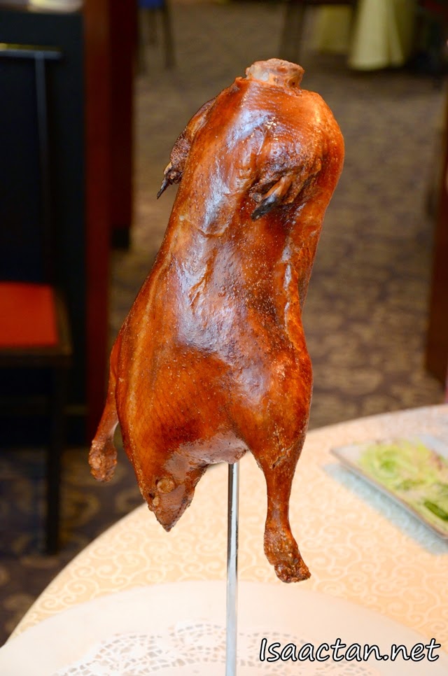 The Beijing Roasted duck in all its glory before the meal