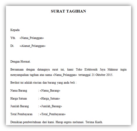 Cara Membuat Surat Dengan Mail Merge Word 2007 Kumpulan Contoh Surat