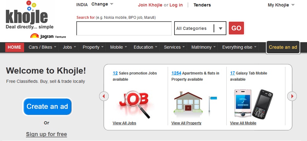 create a free ad