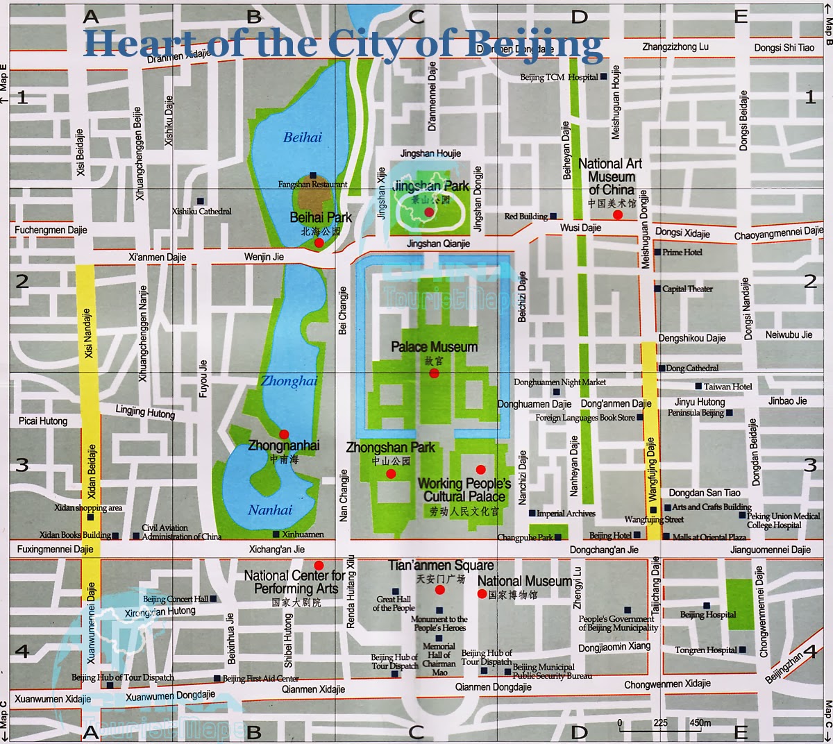 Mapas y planos de Pekín - Conmimochilacuestas