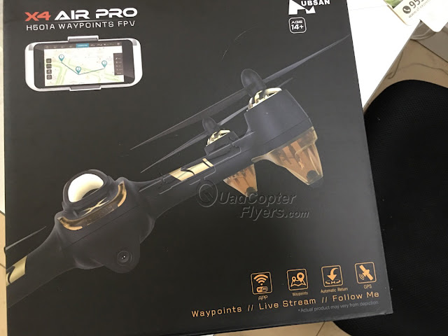 Hubsan H501A unboxing Package