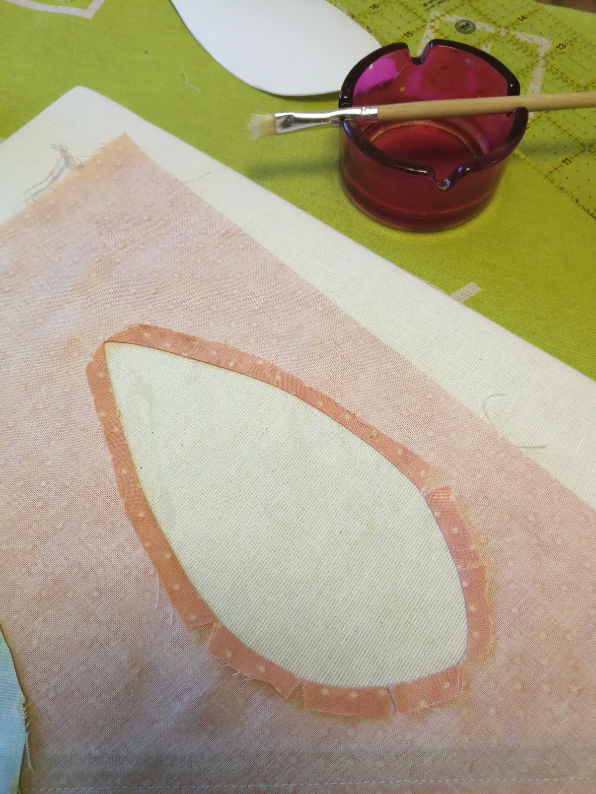 Reverse Applique HowTo with Spray Starch Campbell Soup Diary