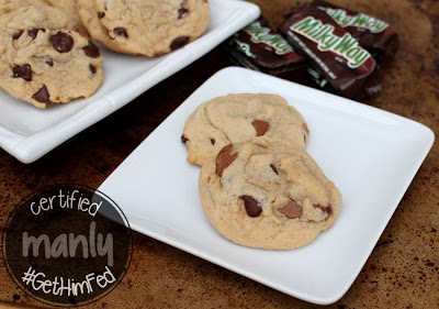 Milky Way Chocolate Chip Cokies by The Salty Kitchen for #GetHimFed on www.anyonita-nibbles.com