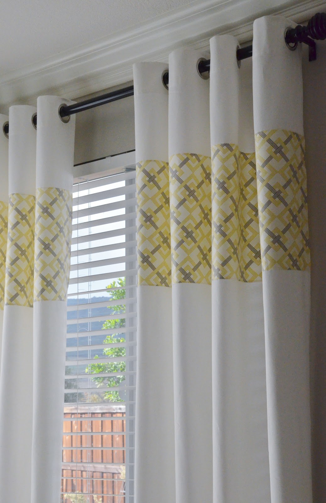 Gray And Yellow Panel Curtains