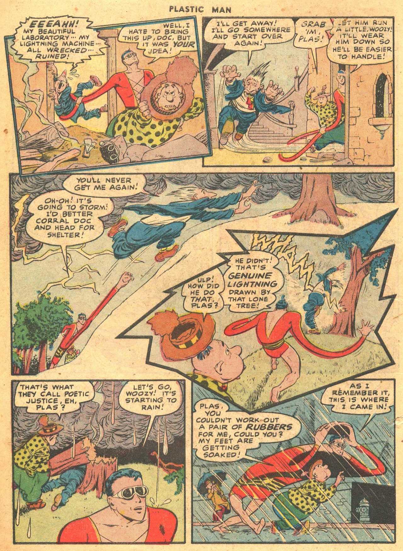 Read online Plastic Man (1943) comic -  Issue #7 - 14