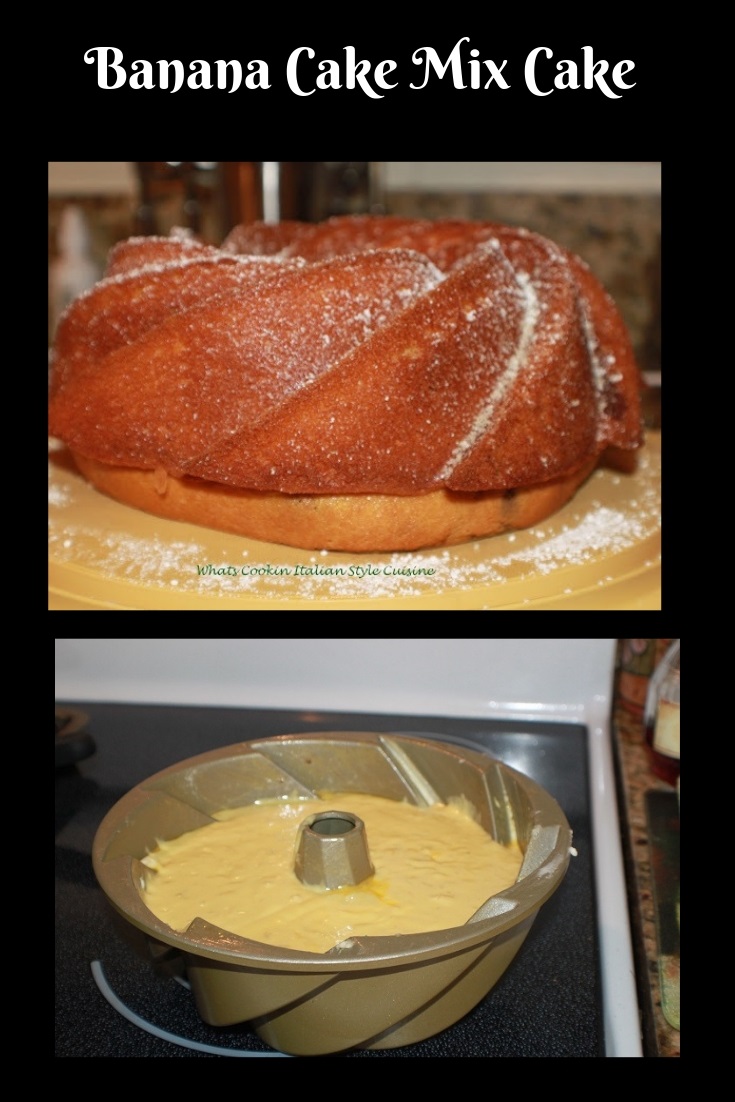 this is how to make a banana cake from a yellow cake mix
