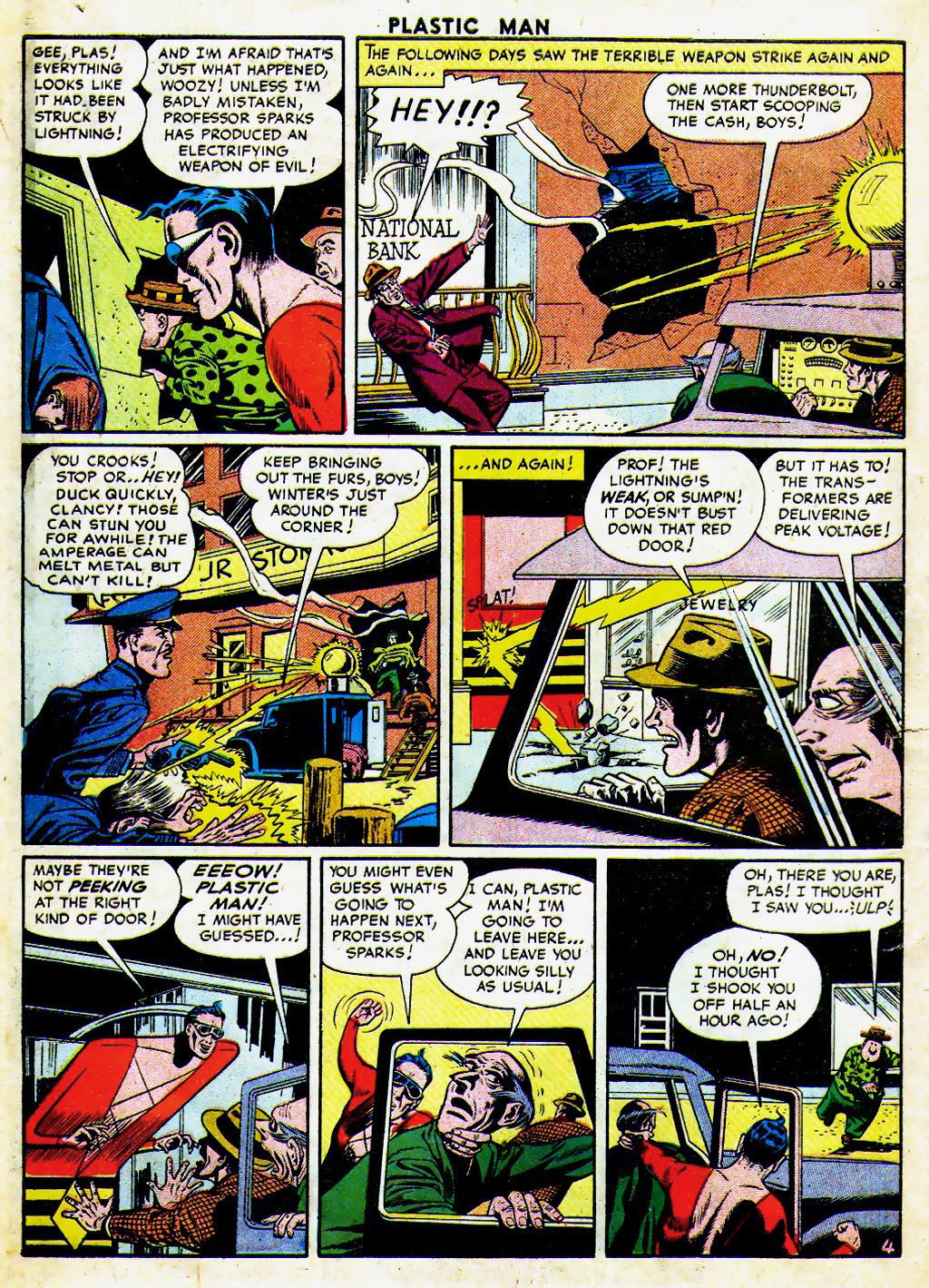 Read online Plastic Man (1943) comic -  Issue #61 - 6