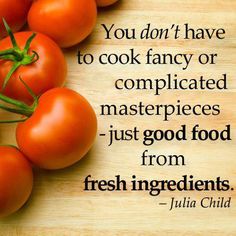 Good Food From Fresh Ingredients