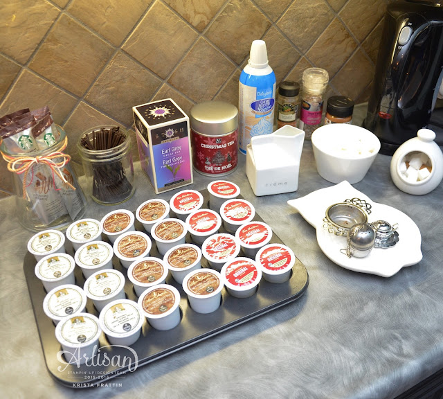 Stampin' Dolce Candy Cane Lane Party Decor Fancy Friday September Hop