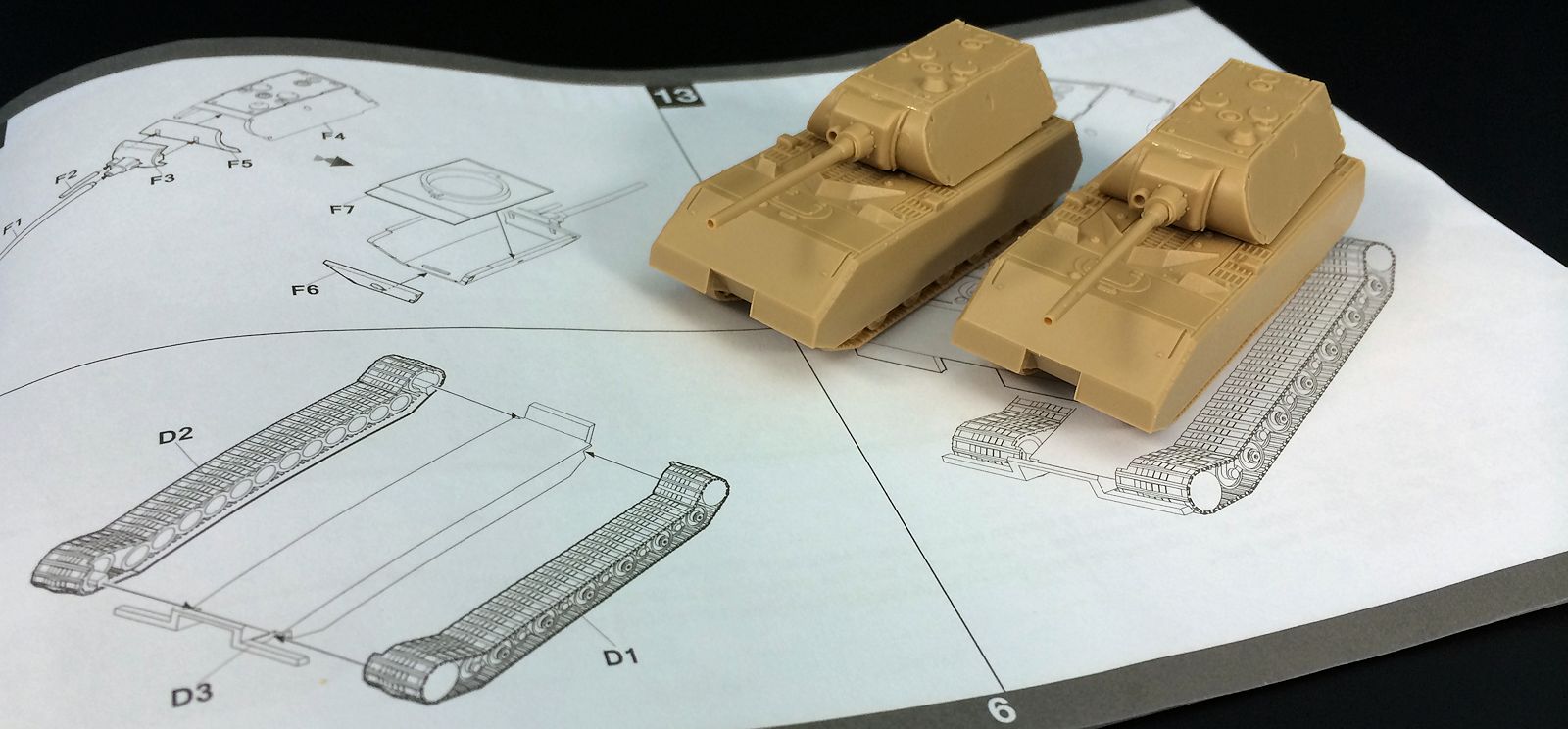 Модель танка Landkreuzer p.1000 Ratte
