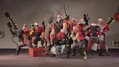 Team Fortress 2 Characters Christmas HD Wallpaper