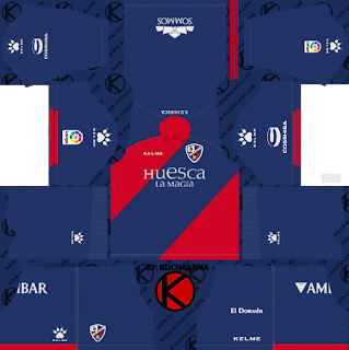 SD Huesca 2018/19 Kit - Dream League Soccer Kits