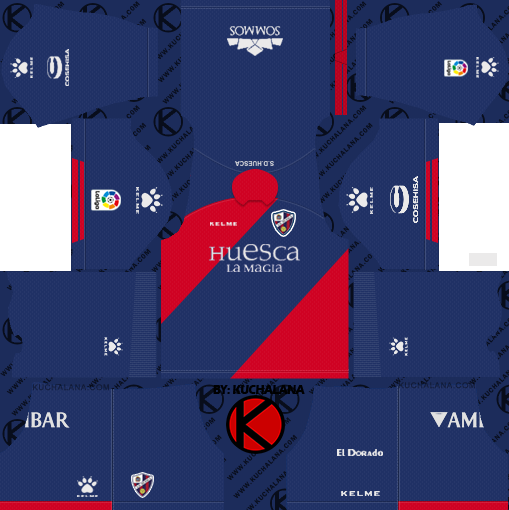 SD Huesca 2018/19 Kit - Dream League Soccer Kits