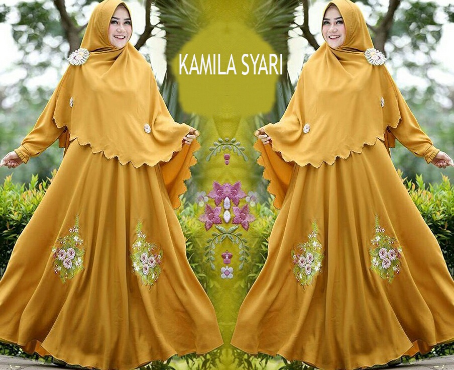 gamis syari pengantin modern