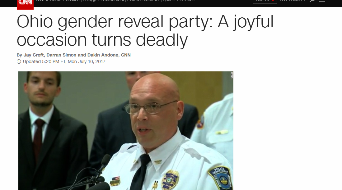 The Mindless Freaks Ohio Gender Reveal Party turns deadly CNN Article