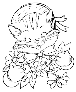 kitten coloring pages for kids