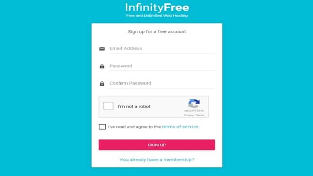Register Free Unlimited Hosting