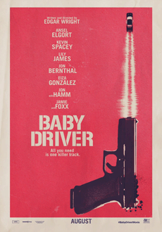 Cartel de Baby Driver (El Aprendiz del Crimen)