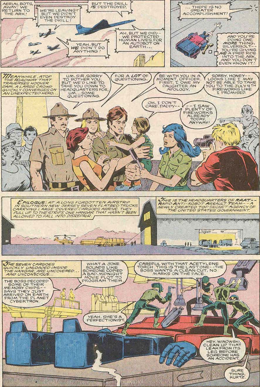 Read online The Transformers (1984) comic -  Issue #21 - 23