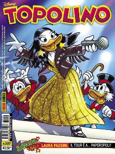 Topolino 3157 - 31 Maggio 2016 | ISSN 1120-611X | CBR 215 dpi | Settimanale | Fumetti | Universo Disney
Topolino apparve in Italia il 30 marzo 1930, quando sul n.13 del settimanale torinese Illustrazione del Popolo, diretto da Lorenzo Gigli, fu pubblicata la prima striscia disegnata da Ub Iwerks e intitolata Le avventure di Topolino nella giungla. Due anni dopo si ha il primo libro illustrato italiano con le sue immagini: Sua Altezza Reale il Principe Codarello e, poco più tardi, il 31 dicembre 1932, esce il primo numero di Topolino in formato giornale, edito da Nerbini.
Sulla falsariga del celebre Corriere dei Piccoli, anche Topolino si presentava ai lettori con periodicità settimanale e si apriva con una breve storia in cui le didascalie sono scritte in rima e realizzata da Giove Toppi, che divenne quindi il primo autore Disney italiano. Sul settimanale della Nerbini, comunque, trovano spazio soprattutto le strisce e le tavole realizzate da Floyd Gottfredson. In queste storie vengono anche introdotte delle didascalie in rima, scritte dal primo direttore della rivista, Paolo Lorenzini (detto Collodi Nipote in quanto nipote di Carlo Collodi), e viene anche assegnato il nome definitivo alla spalla di Topolino, ovvero quel Pippo un po' lunatico e un po' svampito che sui libri della Salani veniva ancora chiamato Medoro.
Nerbini non si era assicurato correttamente i diritti di pubblicazione: quando aveva varato la sua rivista, infatti, si era rivolto al Consorzio Cinematografico E.I.A., il distributore dei cortometraggi di Topolino, quando in realtà i diritti per le riviste erano stati dati in mano al giornalista Guglielmo Emanuel dallo stesso Disney. Per cui, per un paio di numeri, la testata passò da Topolino a Topo Lino, per poi riprendere la nota testata con il n.7. Il Topolino Giornale era formato da otto pagine e non conteneva solo storie a fumetti Disney ma anche storie non-Disney che anzi erano di solito la maggioranza delle storie presenti in un numero.
Il numero 137 del Topolino Giornale, dell'11 agosto 1935, segna il passaggio di consegne da Nerbini alla Mondadori. Il fascismo, tuttavia, causò dei problemi al giornale. Dal 1938, il Min.Cul.Pop. (Ministero della Cultura Popolare) impone alla stampa di non editare più i protagonisti del fumetto popolare americano. Il solo Topolino è risparmiato, e così il suo logo e il suo personaggio possono continuare ad esistere nelle edicole italiane, ma in piena seconda guerra mondiale, a partire dal n.476 del 27 gennaio 1942, anche il settimanale è costretto a cedere alle restrizioni. Lo sostituisce Tuffolino, un ragazzetto dalle medesime caratteristiche fisiche, disegnato dal grande illustratore Pierlorenzo De Vita. Con la fine del fascismo, le avventure di Topolino poterono di nuovo essere pubblicate.
Alla fine degli anni quaranta, però, i giornali a fumetti che pubblicavano storie a puntate di non più di due tavole ad episodio erano irrimediabilmente in crisi, e così lo stesso Topolino, le cui vendite erano di gran lunga calate rispetto al periodo d'oro. Mondadori, però, non poteva rinunciare alla rivista da edicola per non perdere i ricchi diritti delle pubblicazioni da libreria, così decise un doloroso ma necessario cambio di formato e periodicità. Nel 1949 nasce così il periodico a fumetti Topolino formato libretto, all'inizio con cadenza mensile, quindi quindicinale e, infine, settimanale, fino a giungere a oggi al suo sessantesimo anniversario e con oltre 3000 numeri usciti, ricchi di storie tra le più famose, con autori da Carl Barks a Romano Scarpa, da Floyd Gottfredson a Giovan Battista Carpi e così via.