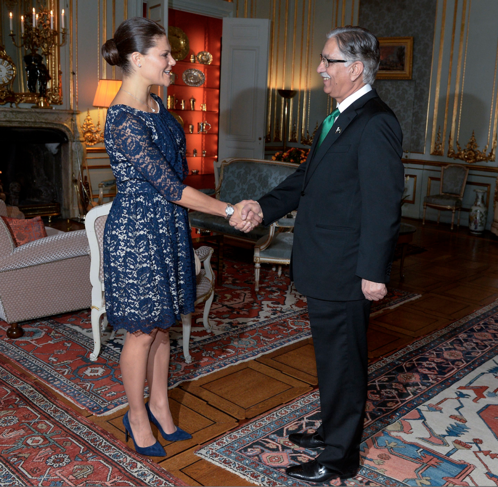 Crown Princess Victoria met with the Chairman of the Senate of Pakistan