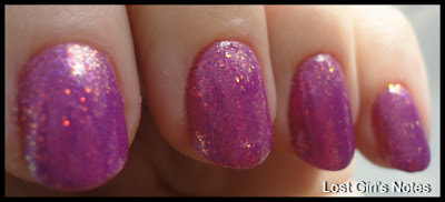 kleancolor fuschia holo for pink wednesday manicure