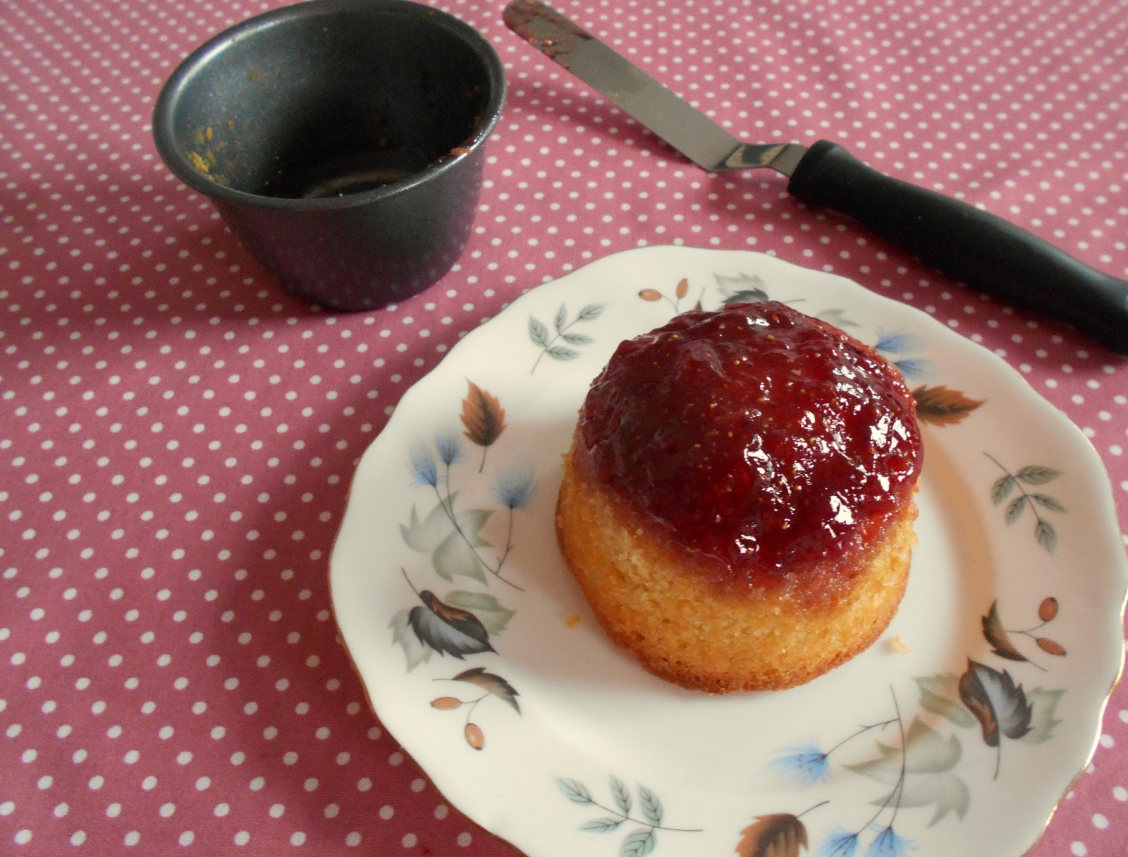 Strawberry Jam Sponge Puddings