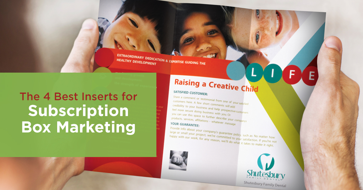 CREAD HUB RESOURCES The 4 Best Inserts for Subscription Box Marketing
