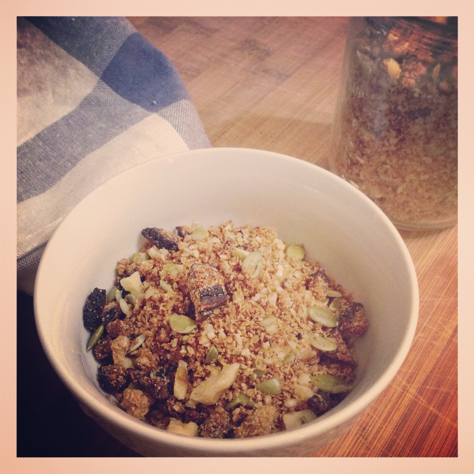Ginger in the Kitchen Olive Oil & Maple Syrup Quinoa Granola with Figs