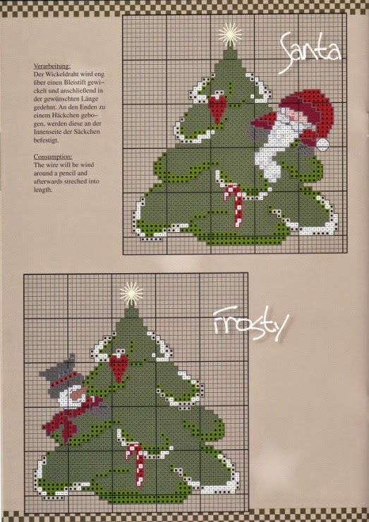 ♥Meus Gráficos De Ponto Cruz♥: Árvores de Natal em Ponto Cruz
