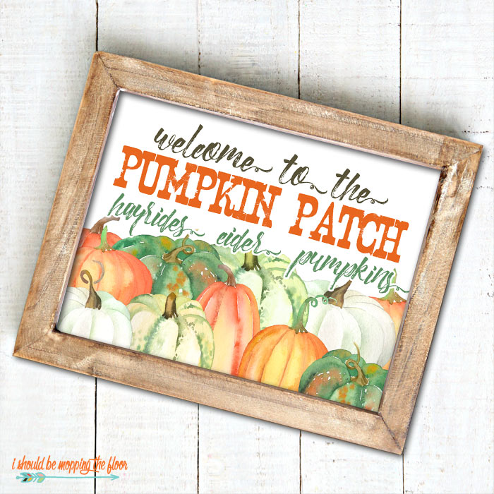Easy Pumpkin Patch Sign