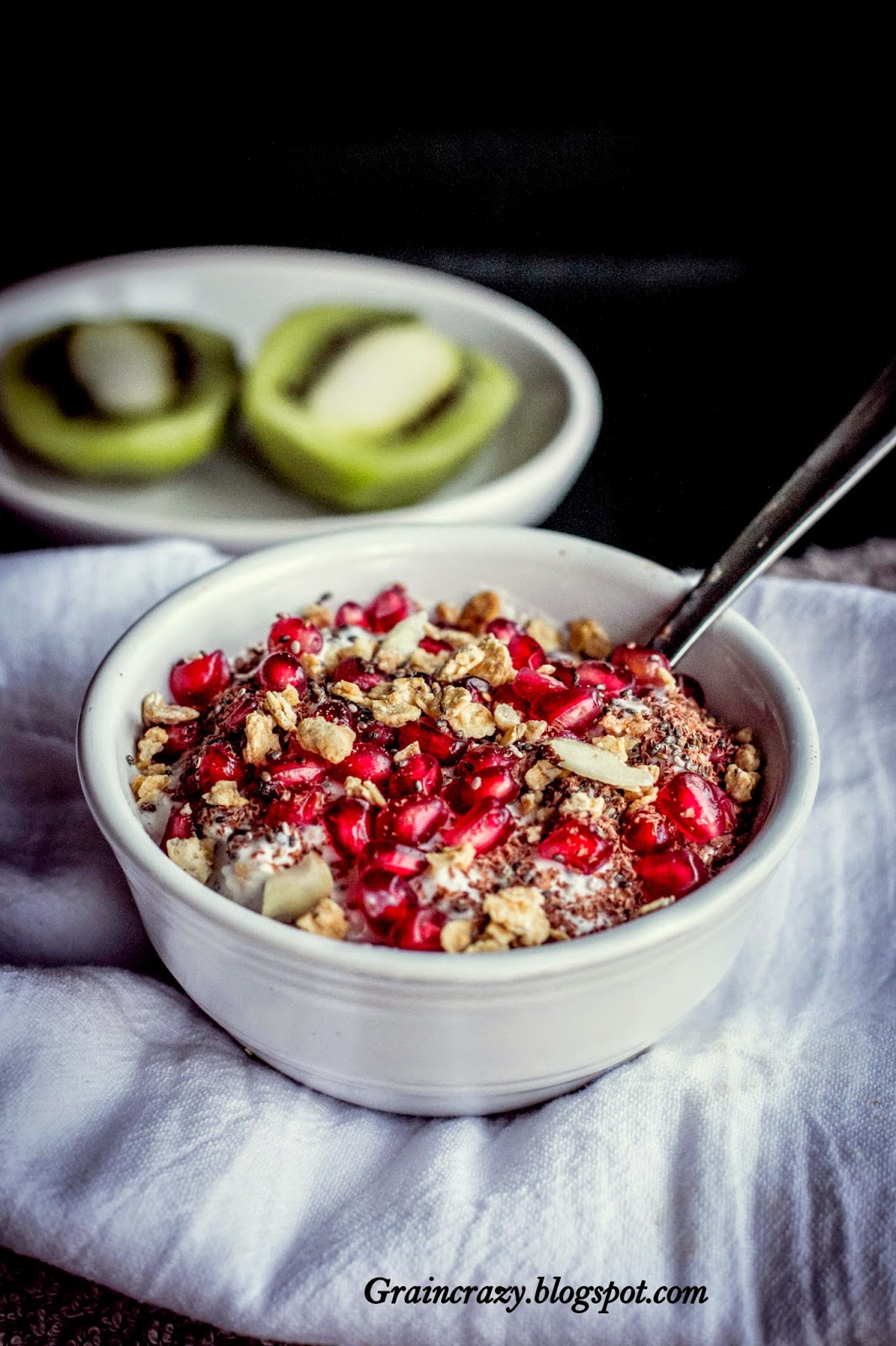 Grain Crazy Pomegranate Granola Breakfast Bowl (no added sugar)