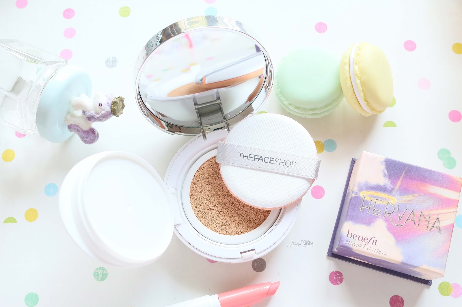 The Face Shop Oil Control Water Cushion Cushion for Oily Skin Jean