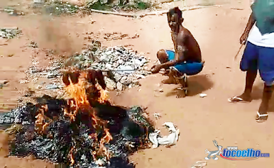 VIDEO - Presos fazem churrasco de carne humana