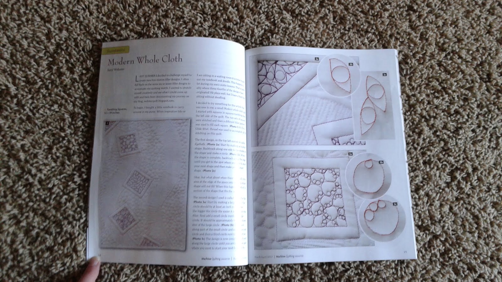 sterquilt Published in Machine Quilting Unlimited!