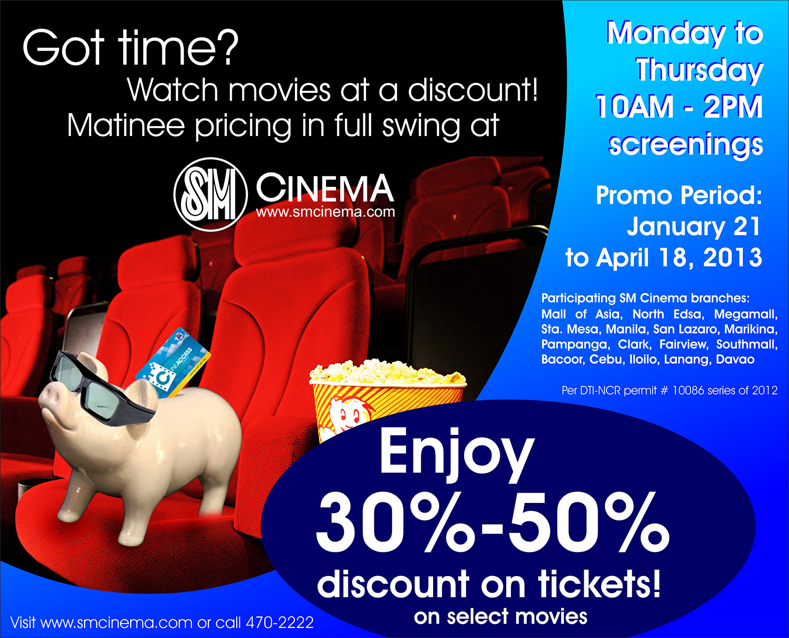 Manila Shopper SM Cinema Promo Jan Apr 2013