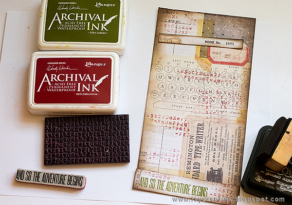 Layers of ink - Miniature Bookshelf with Handmade Books Tutorial by Anna-Karin