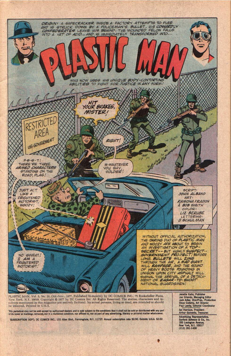 Read online Plastic Man (1976) comic -  Issue #20 - 2