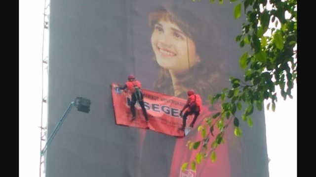 Baliho Tsamara Amany Disegel Objek Pajak, Begini Kata PSI Baliho Tsamara Amany Disegel Objek Pajak, Begini Kata PSI