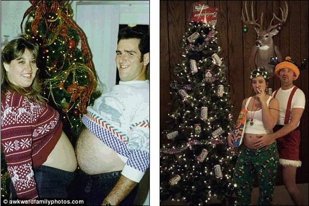 Awkward Christmas family photos (Part II): Feast on these outfits