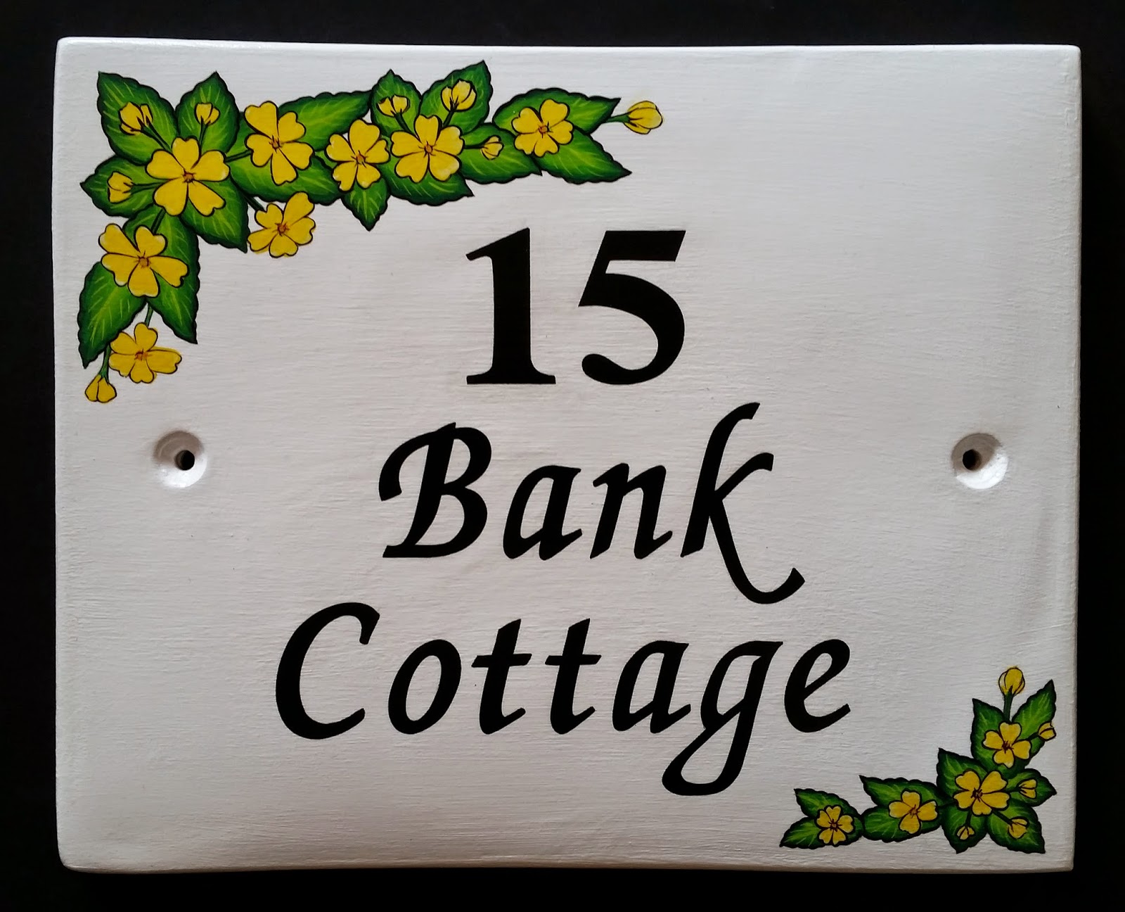 Hand Painted House Signs by Ceramic Art: Hand Painted House Signs