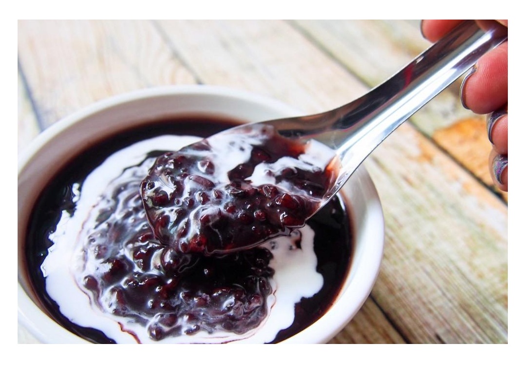 Resep Aneka Kue Basah Tradisional:Bubur Pulut Hitam - Masakan Enak| Wisata Kuliner Indonesia