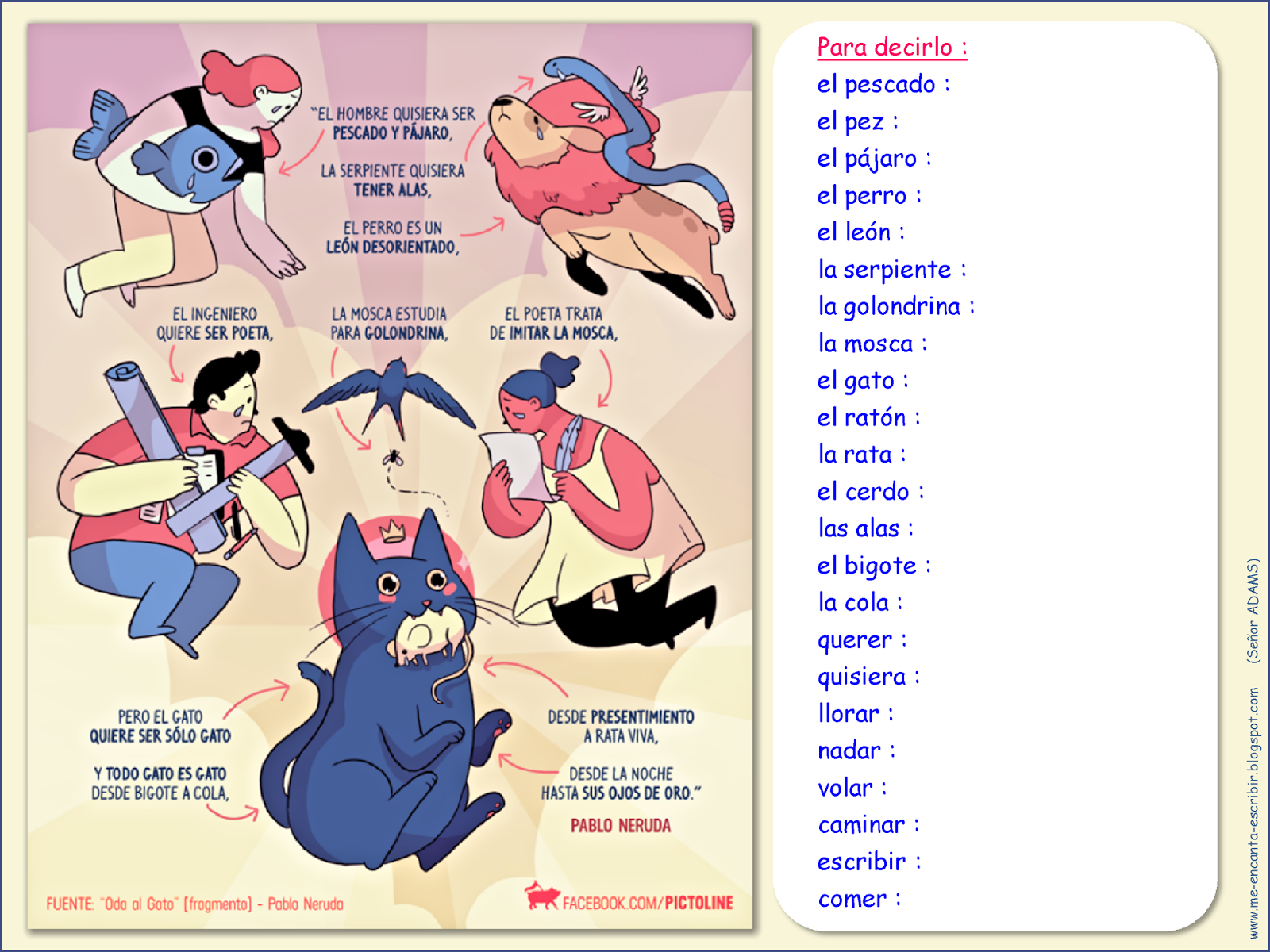 Me encanta escribir en español 