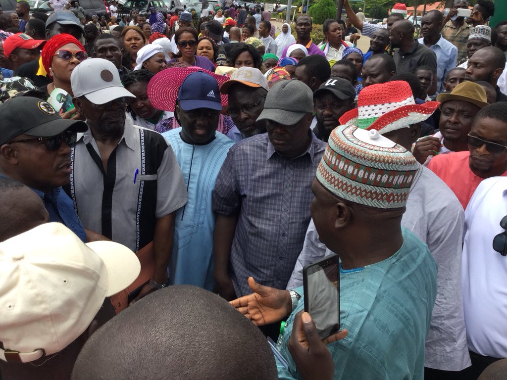 Image result for Pro-PDP demonstration holds at NASS entrance