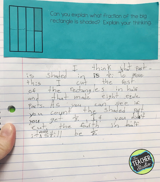 third grade, fourth grade, 3rd grade, 4th grade, grade three math, grade 4 math, fractions, teaching fractions, standards for mathematical practice, fourth grade fraction lessons, fraction activities, fraction unit, fraction resources, teaching fractions, writing about math, critique the reasoning of others